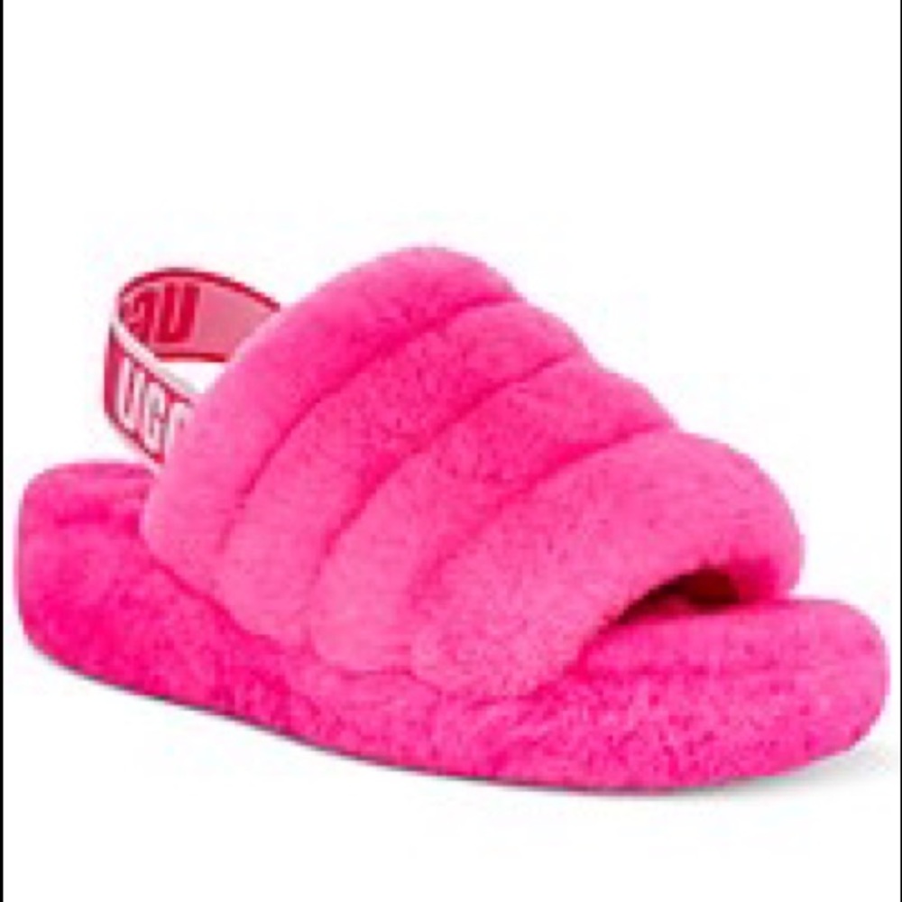 Brand New Hot Pink UGG Slippers! Never been worn besides trying on